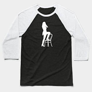 Eras Tour Chair Dance in White Baseball T-Shirt